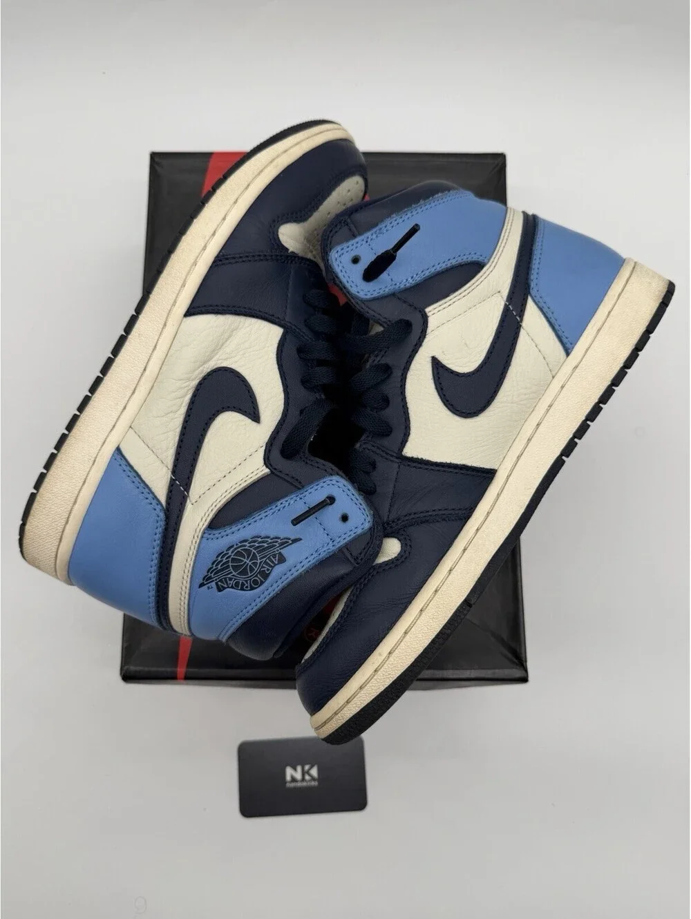 Air Jordan 1 Retro OG High Obsidian UNC 2019 Size 9M USED